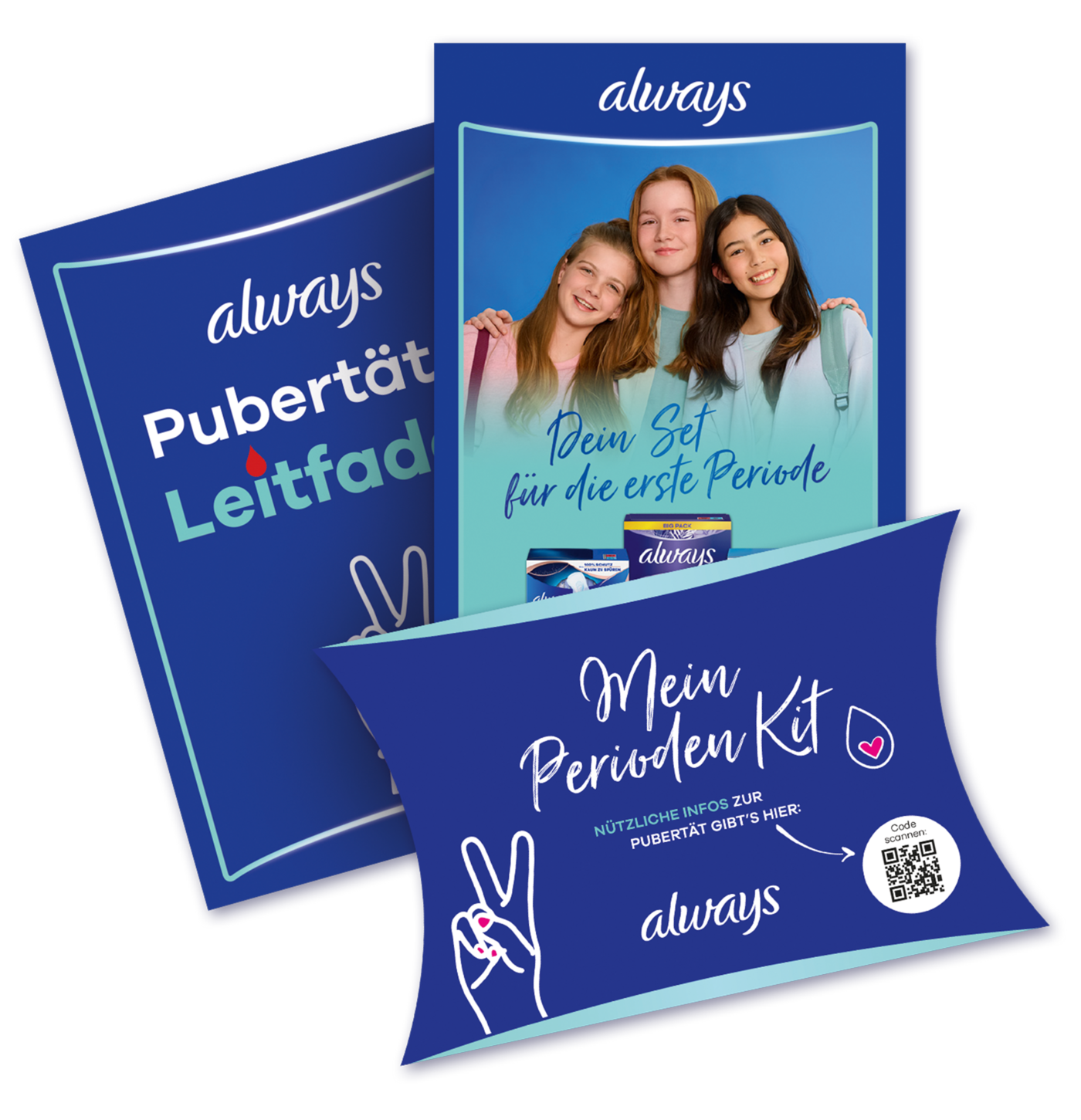 Das kostenlose Schulpaket von Always für den Sexualkundeunterricht/Pubertät Das Always Schulpaket: Perioden Kit und Broschüren für Mädchen und Jungen