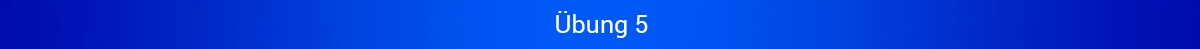 Online-Übung 5 zum Thema Hygiene Blaues Banner mit Schriftzug "Übung 5"